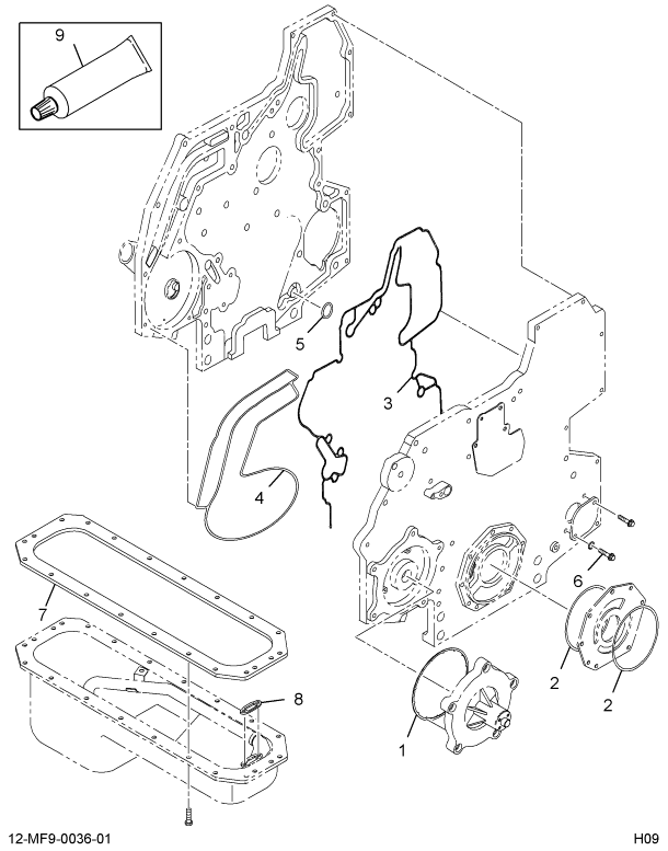 1842663C93 COVER,KIT FRONT COVER FRONT HL