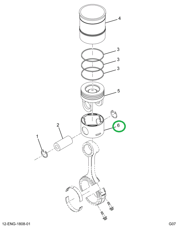 1842682C1 PISTON SKIRT (CYL 4.590 DIA)