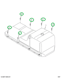 1842888C1 BOLT HEX FLANGE SPCL - M8