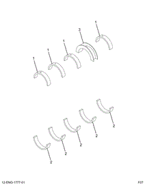 1843076C92 CAMSHAFT,KIT MAIN BRG .010 O/S