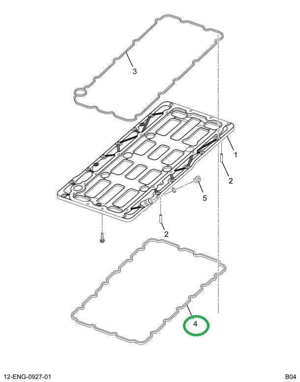 1843543C1 GASKET LOWER OIL PAN