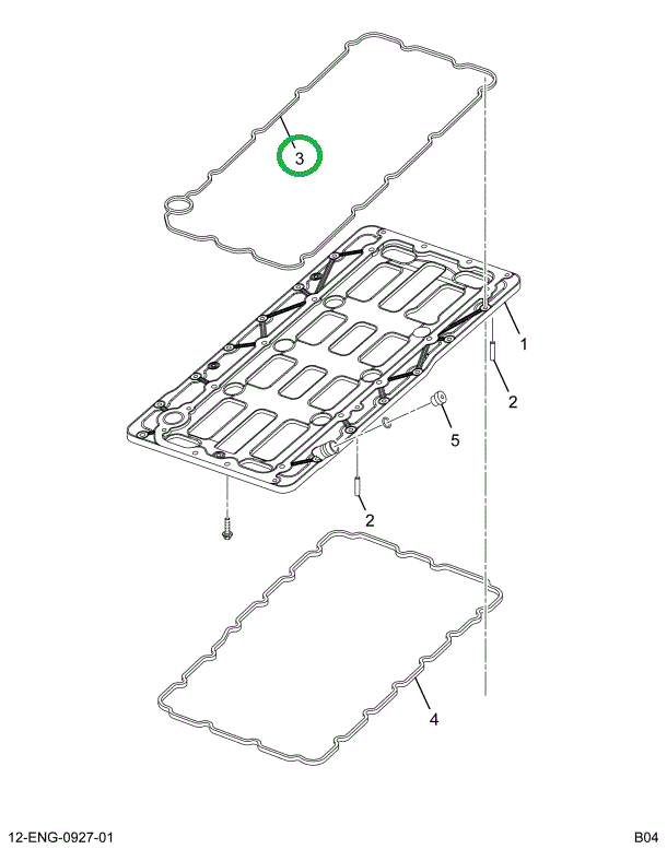 1843571C1 GASKET UPPER OIL PAN