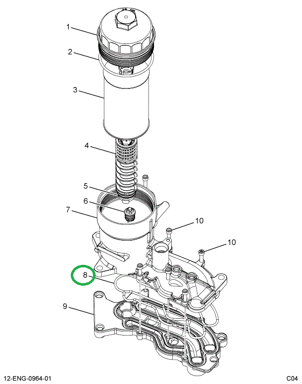 1844011C1 GASKET LOWER/UPPER OIL HOUSING