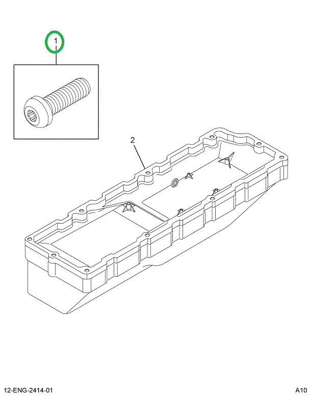 1844209C1 BOLT M6 X 1 X 25 PAN HEAD