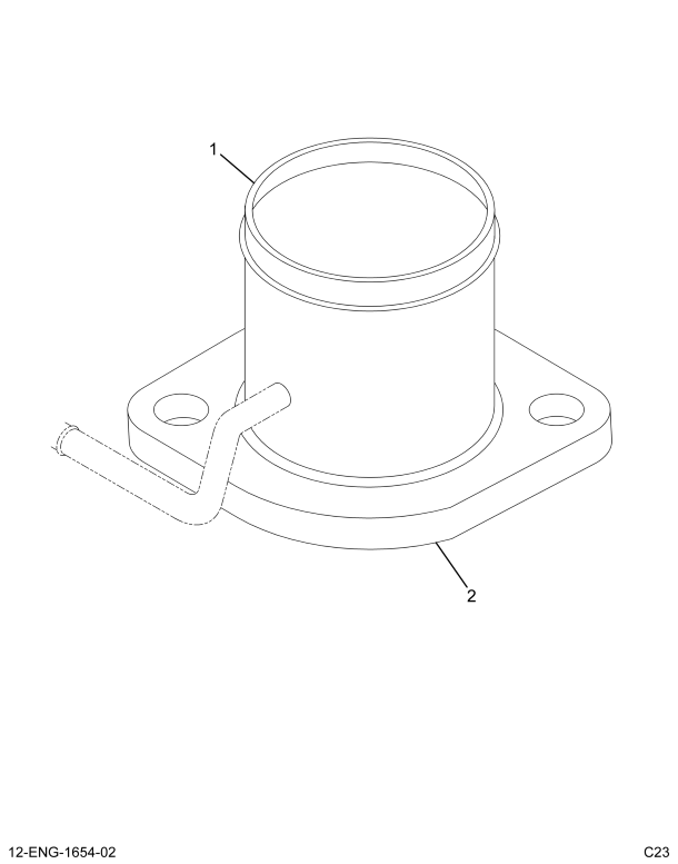 1844215C2 TUBE ASSY WATER OUTLET