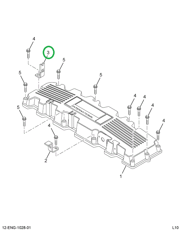 1844329C2 BRACKET VALVE COVER HARN MTG