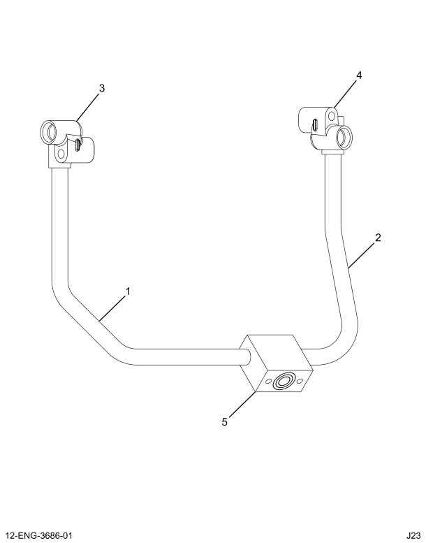 1844729C2 TUBE ASSY BRAZED BRANCH