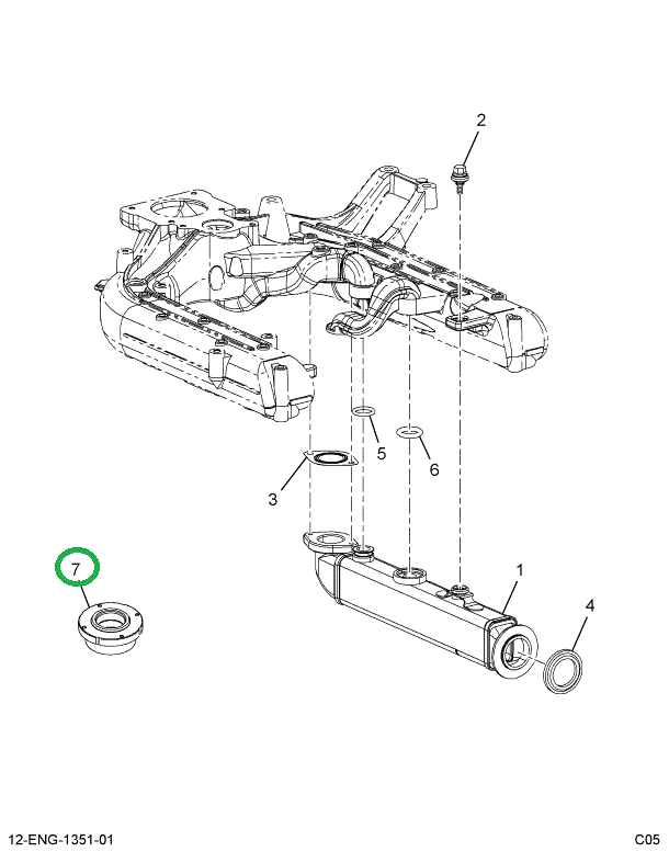 1844824C1 SEAL  EGR COOLANT