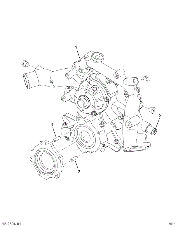 1845228C91 COVER SERVICE ASSY FRONT