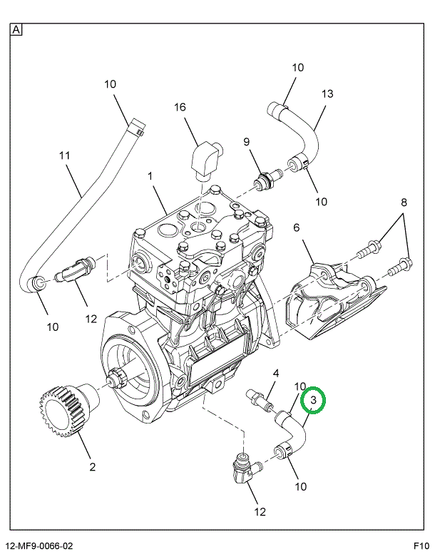 1845232C1 ELBOW DRAIN HOSE