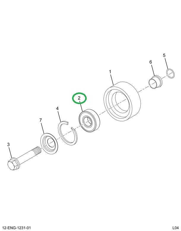 1845616C1 BEARING ASSY BALL