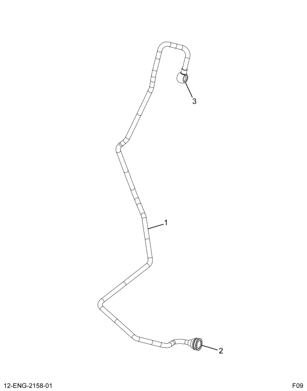 1846080C3 TUBE ASSY FUEL SUPPLY TO FILTR