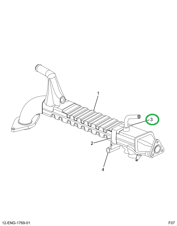 1846254C1 BRACKET EGR COOLER MTG