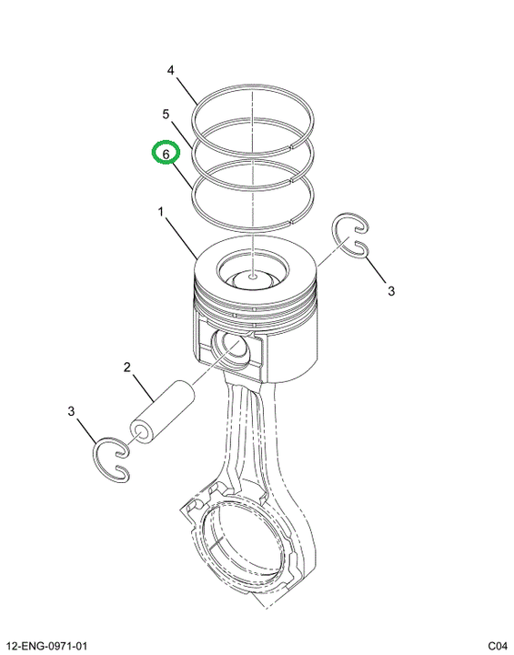 1847001C1 RING OIL CONTROL