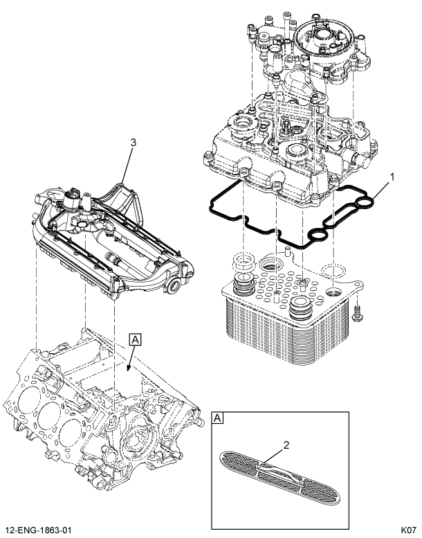 1847192C96 GASKET,KIT OIL COOLER SEAL