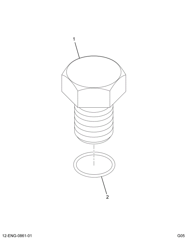 1847255C91 PLUG ASSEMBLY  M12 W/O-RING