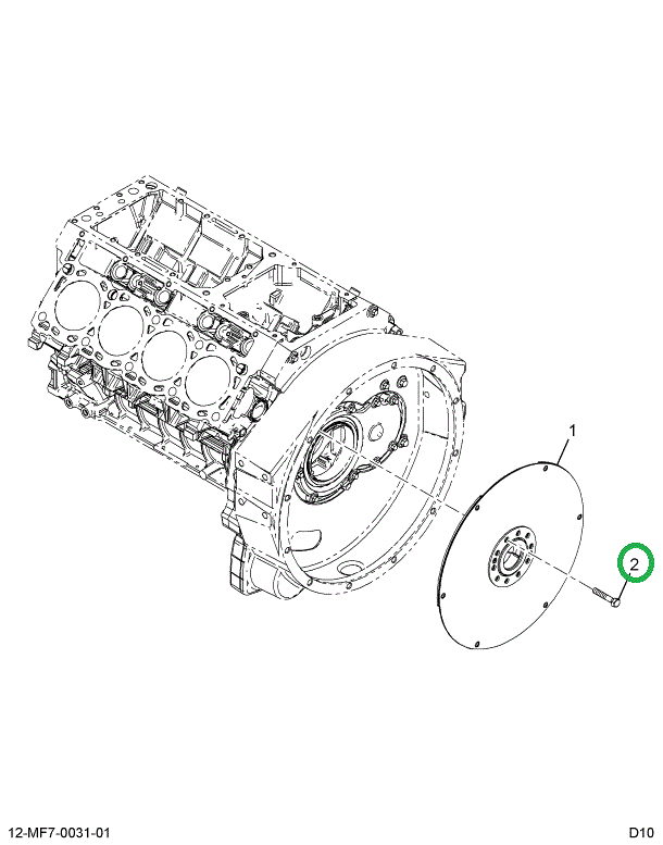 1847511C2 BOLT M10 X 55 LG