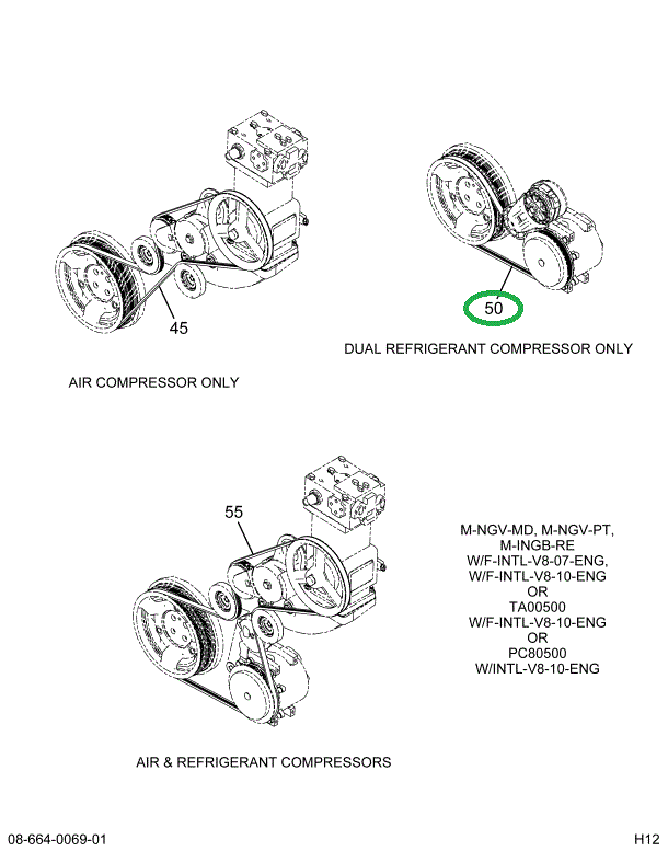 1847514C2 BELT  SEC FREON COMP 6PK1002