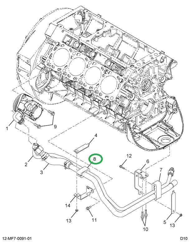 1847616C1 PAD TUBE CLAMP