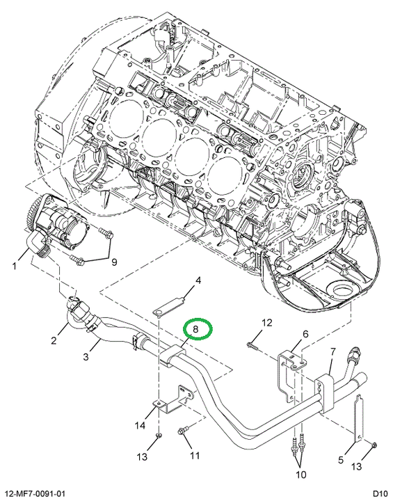 1847616C1 PAD TUBE CLAMP