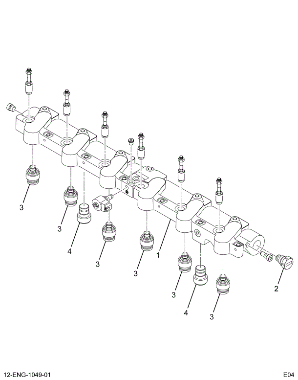 1847785C95 MANIFOLD,RAIL ASY HI PRESS OIL