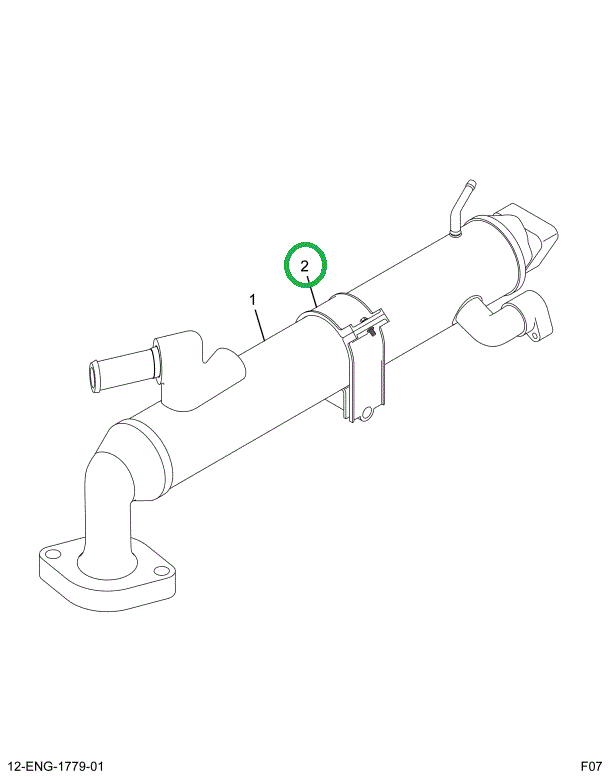 1848033C1 BRACKET EGR COOLER MOUNTING