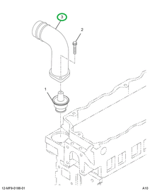 1848066C1 TUBE ASSY WATER OUTLET