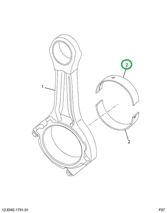 1848131C91 Kit, Connecting Rod Bearing St