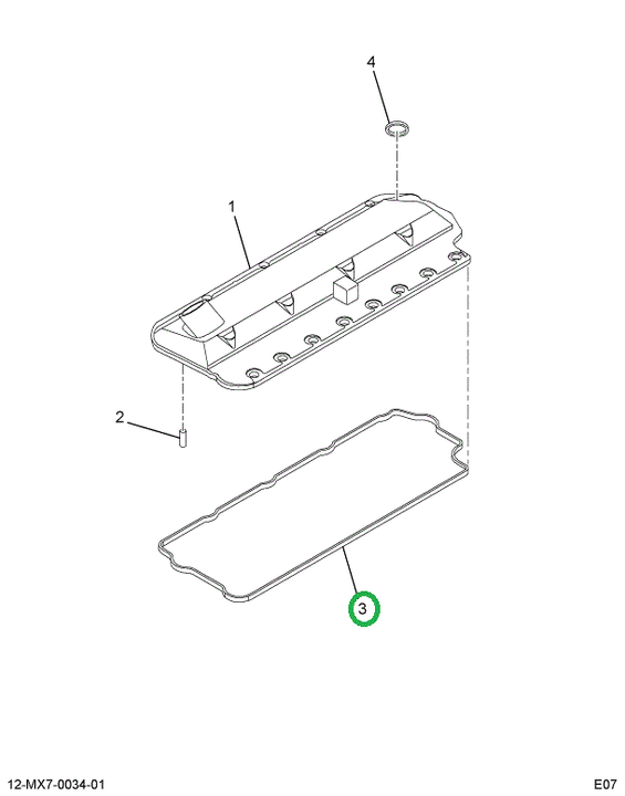 1848141C1 GASKET VALVE COVER BASE