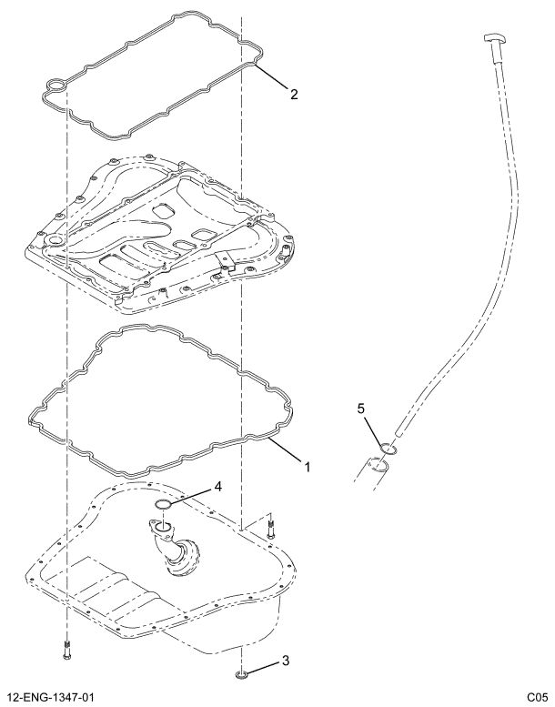 1848774C91 HEAD,KIT UPPER OIL PAN GASKET