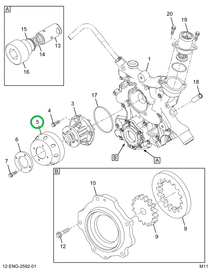 1850341C1 PULLEY WATER PUMP FLANGE