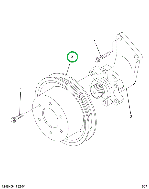 1850787C2 PULLEY FAN DRIVE  .99 TO 1