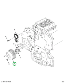 1850788C2 PULLEY FAN DRIVE  1.2TO1