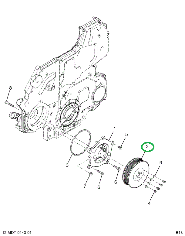 1850795C3 PULLEY, WATER PUMP