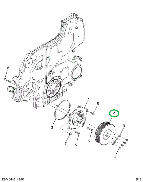 1850795C3 PULLEY, WATER PUMP