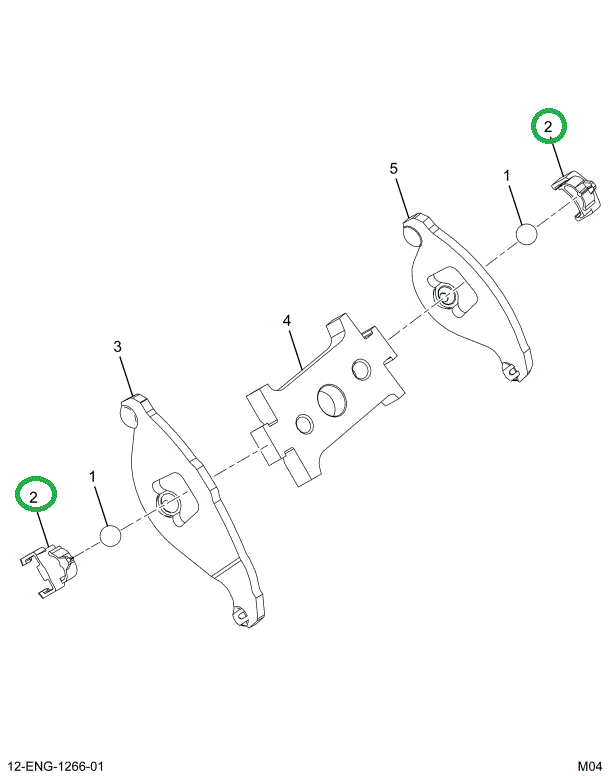 1854008C1 CLIP ROCKER ARM