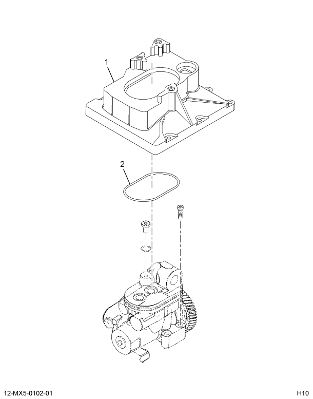 1854258C94 PUMP,KIT HYDRAULIC PUMP COVER