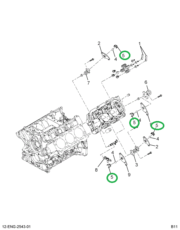 1854300C1 CLIP-ROCKER ARM