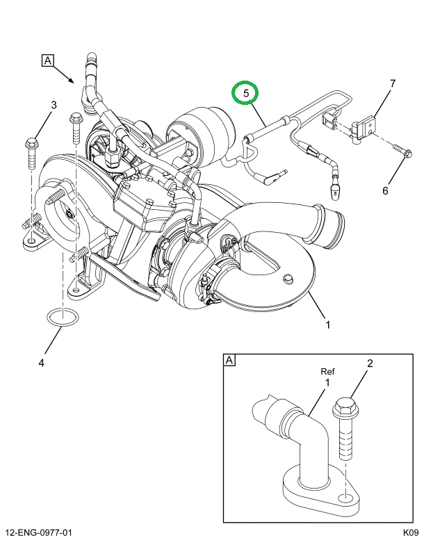 1854425C4 TUBE ASSY BOOST CONTROL SOLEND