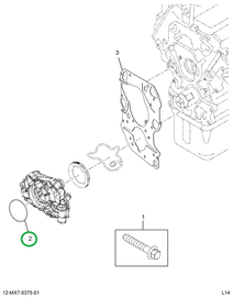 1854739C2 GASKET WATER PUMP ASSY