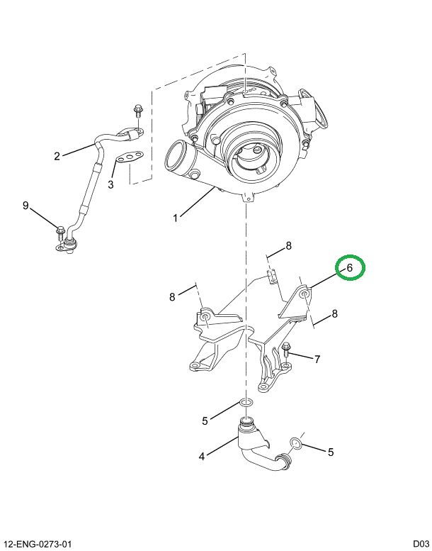 1854824C1 BRACKET TURBOCHARGER