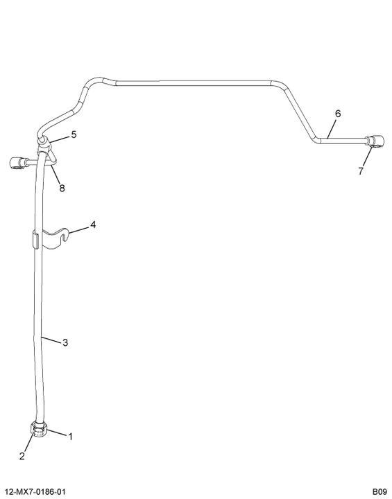1854896C2 TUBE ASSY INJECTOR RETURN