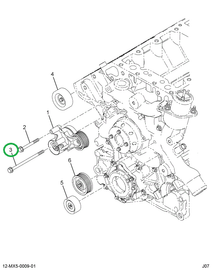 1855169C1 BOLT M8X1.25-6G 117MM HEX FLNG