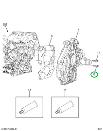 1855928C1 BOLT M8 X 45MM HEX-FLG DG-PT