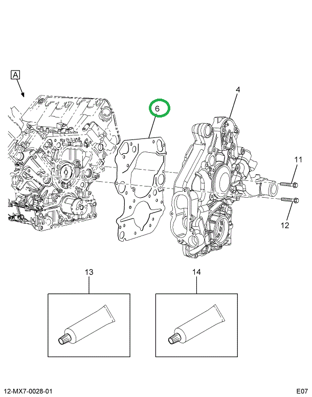 1856201C2 GASKET FRONT COVER