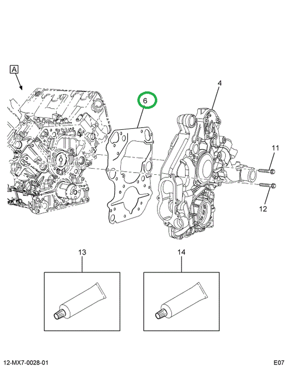 1856201C2 GASKET FRONT COVER