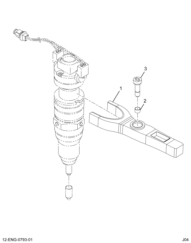 1856236C1 CLAMP ASSY INJECTOR HOLD DOWN