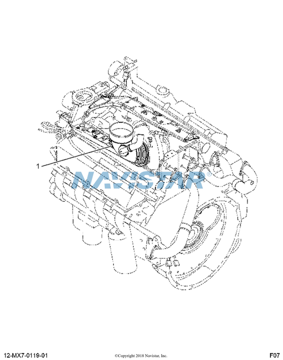 1856253C92 DUCT ASSY AIR