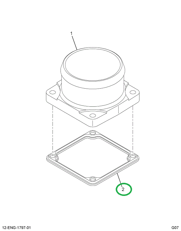 1858236C1 GASKET AIR HEATER INLET