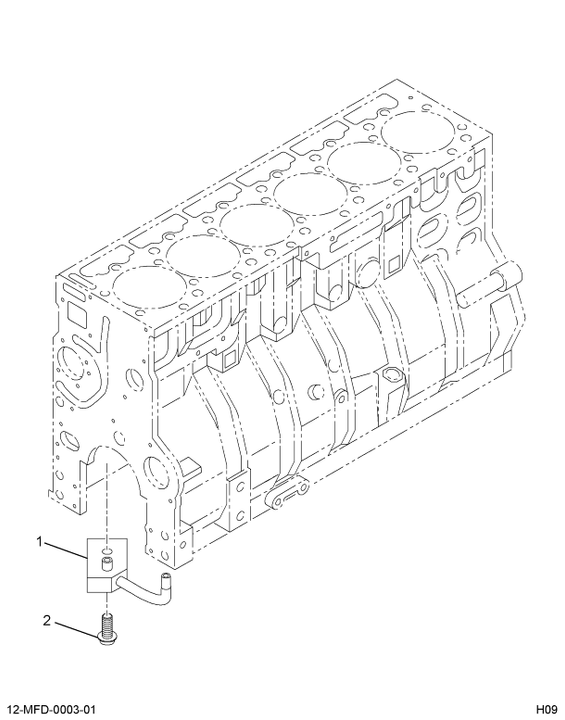 1858327C91 NOZZLE,KIT PISTON COOLING JET